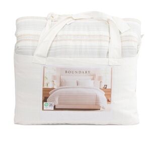 BOUNDARY 3pc Striped Comforter Set